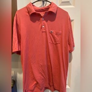 Men’s Vineyard Vines red soft polo